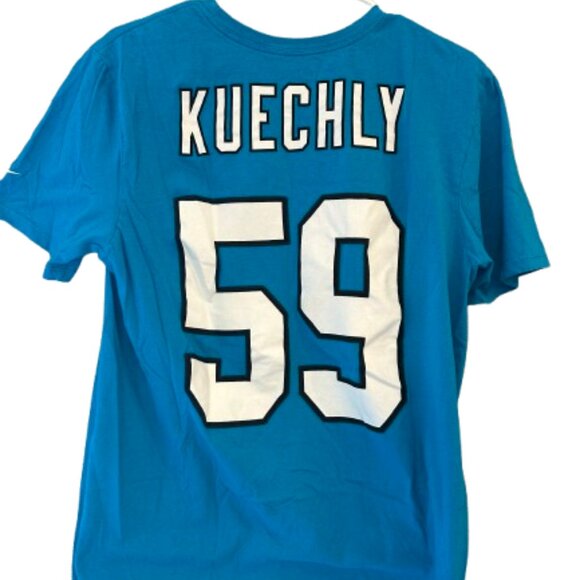 🏈 Luke Kuechly Panthers T-Shirt Jersey - Picture 1 of 5